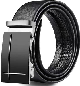 120cm PU Leather Auto Buckle Men's Belt Business Casual Classic Waistband Versatile Trend Male Pants Belt