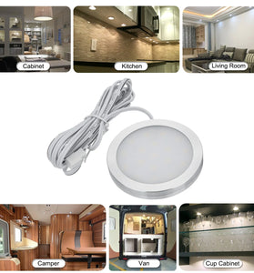 KROAK 12V Interior LED Spot Light For Camper Van Caravan Motorhome T4 T5 Kitchen Cabinets Cupboard