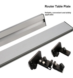 ENJOYWOOD 450-1220mm Table Saw Router Table T-Track Fence 30 Type/45 Type Fence Drill Press Table Fence for DIY Woodworking Projects