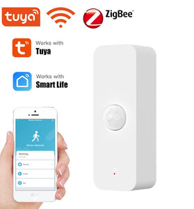 Tuya WiFi Zigbe PIR Motion Sensor Smart Home Human Body Infrared Detector Security Smart Life Works with Alexa Google Home