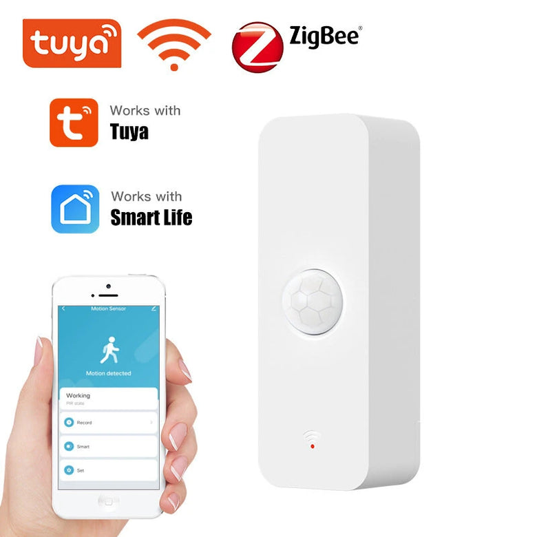 Tuya WiFi Zigbe PIR Motion Sensor Smart Home Human Body Infrared Detector Security Smart Life Works with Alexa Google Home