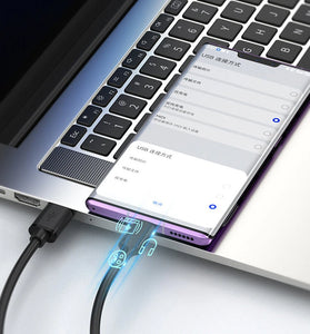 3A 60W USB-A to Type-C Cable Fast Charging Data Transmission Tinned Copper Core Line 0.5M/1M/2M Long for iPhone 16 16 Plus 15 Pro 15 Pro Max for Huawei Mate XT for Xiaomi 15pro for Samsung Galaxy Z Flip6