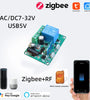 Tuya 7-32V Smart Zigbe Switch Mini RF Module Timing/Schedule Function Smart Scene Application APP Remote Monitor Voice Control with Alexa Google Home