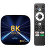 TV98 H618 Android14.0 TV Box 8K Ultra HD HDR10+ 4GB RAM 64GB Storage Allwinner H618 Quad-Core Dual-Band Wi-Fi BT5.0 8K Streaming Device Smart Media Player Set Top Box