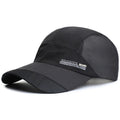 Men Lightweight Quick Dry Breathable Baseball Cap Cool Mesh Outdoor Sports Sun Protection Duckbill Cap for Summer Running Fishing Riding Travel