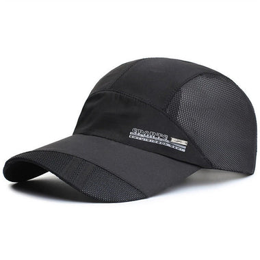Men Lightweight Quick Dry Breathable Baseball Cap Cool Mesh Outdoor Sports Sun Protection Duckbill Cap for Summer Running Fishing Riding Travel