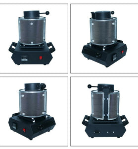 Drillpro AC110V/220V 3KG Gold Melting Furnace Digital Melting Furnace Machine Heating Capacity Casting Refining Metals Gold Silve