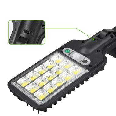 Outdoor LED Solar Street Light Human Sensing Garden Wall Light Waterproof With Remote Control Garden Dew Lamp