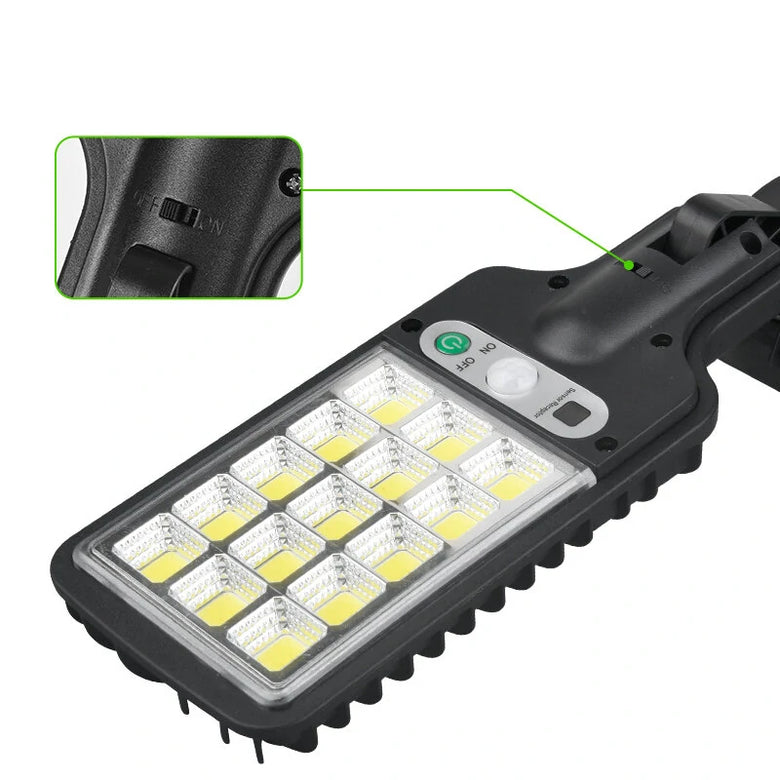 Outdoor LED Solar Street Light Human Sensing Garden Wall Light Waterproof With Remote Control Garden Dew Lamp