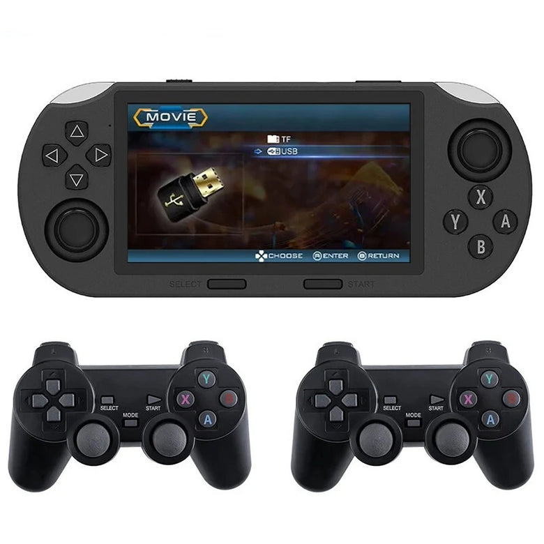 SF3000 64G Dual Joysticks Handheld Game Console 4.5 Inch IPS Screen Built-in 20000+ Games 3000mAh Battery Support Mobile Phone Charging Portable Video Player Console