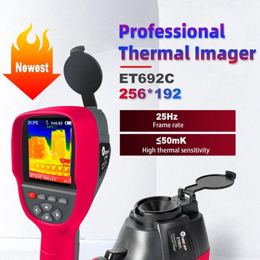 AV TOOLTOP ET692C Professional Thermal Imager High Sensitivity 3.2 Inch Screen 256x192 Infrared Resolution -20 to +550 Auto Temperature Tracking Thermal Camera