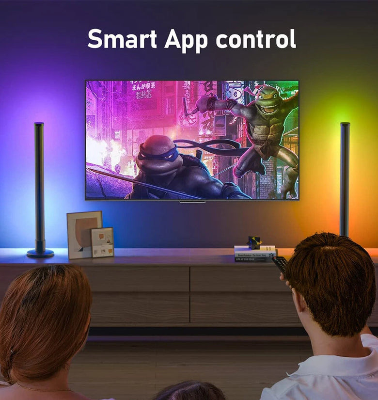 LIXINCORDA Smart LED RGBIC Desktop Lamp Atmosphere Rhythm Pickup Light Bars Bluetooth APP Control Remote Control