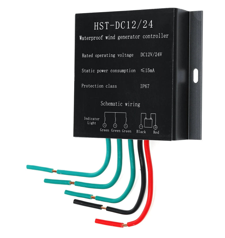 800W 12V/24V Wind Turbine Generator Battery Charge Controller Regulator