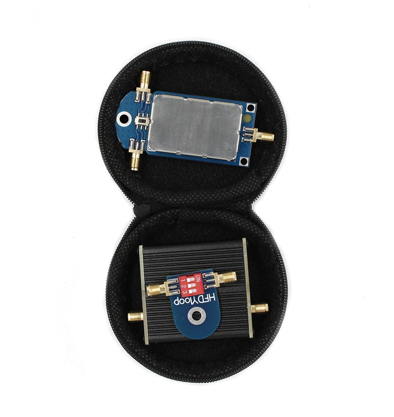 HFDY 50K-500MHz Wideband Active Small Magnetic Loop Antenna LZ1AQ Amplifier HF AM FM VHF UHF SDR Receiver Radio Tescun Malahitea