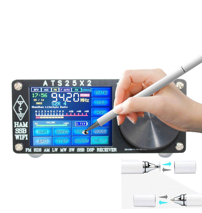 ARINST ATS-25X2 FM APP 4.14 Network WIFI Configuration Full-band Radio With Spectrum Scanning DSP Receiver