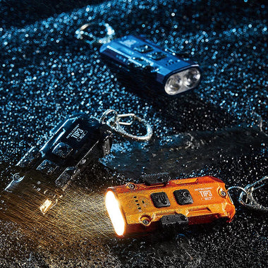 NITECORE TIP3 720LM Mini LED Keychain Flashlight USB-C Rechargeable 3 Colors Temperature IP54 Water EDC Tactical Light
