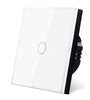 UBARO 1 Gang 86 Type Smart Wall Touch Switch Tempered Glass Panel Single Live Wire Waterproof Heat Resistant LED Indicator