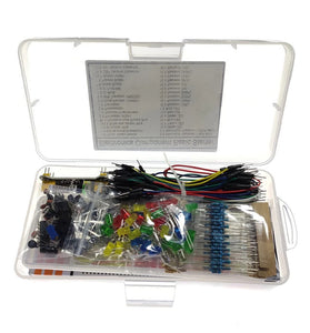 830-hole Breadboard Kit Electronic Components Starter Pack with Jumper Wires LEDs Resistors Compatible with ArduinoUNO R3