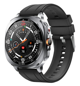 TS400 1.43-inch AMOLED Display GPS Multi-SatellitePositioning Flashlight Da GPT Altitude&Barometric Compass bluetooth Call bluetooth Call Heart Rate Blood Pressure Blood Oxygen Monitor Sleep Monitoring Multi-sport Modes 3ATM&IP68 Waterproof Smart Watch