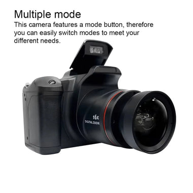 Digital Camera Battery Powered Long Zoom with 2.4" LCD Screen Wide-Angle Lens for Beginner and Professional Photographers High-Resolution Photo Video Recording