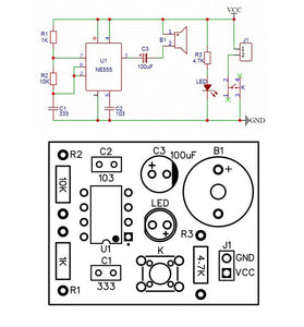 Electronic Circuit DIY Production Analog Telegraph DIY Spare Parts Welding Training DIY Kit