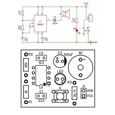 Electronic Circuit DIY Production Analog Telegraph DIY Spare Parts Welding Training DIY Kit