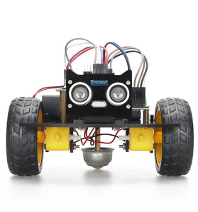 TSCINBUNY 2WD Ultrasonic Obstacle Avoidance Car Starter Robot Kit for Programming Educational Project