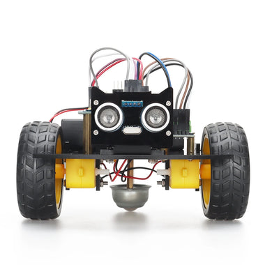 TSCINBUNY 2WD Ultrasonic Obstacle Avoidance Car Starter Robot Kit for Programming Educational Project