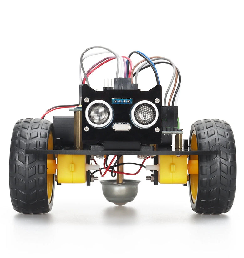TSCINBUNY 2WD Ultrasonic Obstacle Avoidance Car Starter Robot Kit for Programming Educational Project