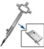 Multifunctional Locksmith Tool Zinc Alloy Lock Cylinder Adjuster Gauge Cam Spindle Turner Ergonomic Handle Compact and Lightweight Hand Tool
