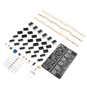 6 Digits DIY Clock Kit Auto Display Time DIY Alarm Clock Soldering Practice Kit for Students and Diyers DC4.5V-5.5V