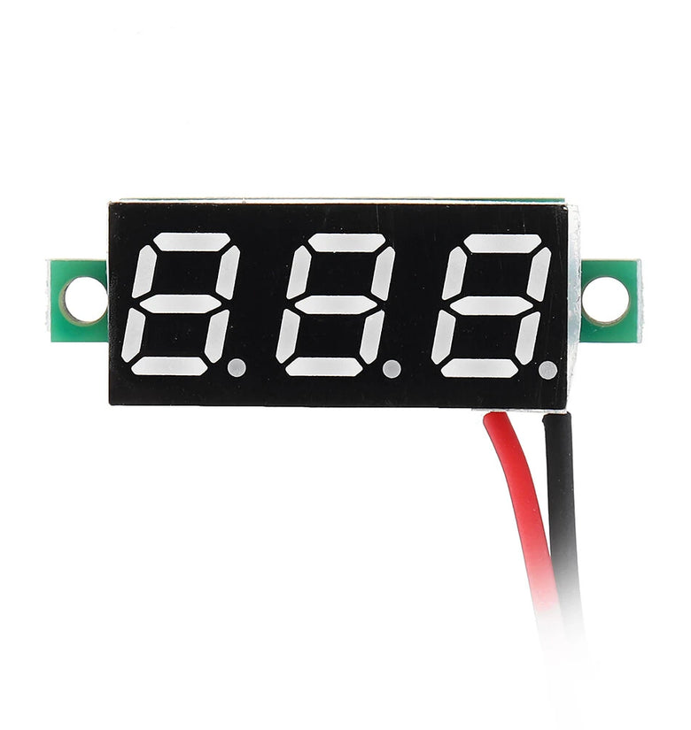 3Pcs Geekcreit Green LED 0.28 Inch 2.6V-30V Mini Digital Volt Meter Voltage Tester Two Line Voltmeter