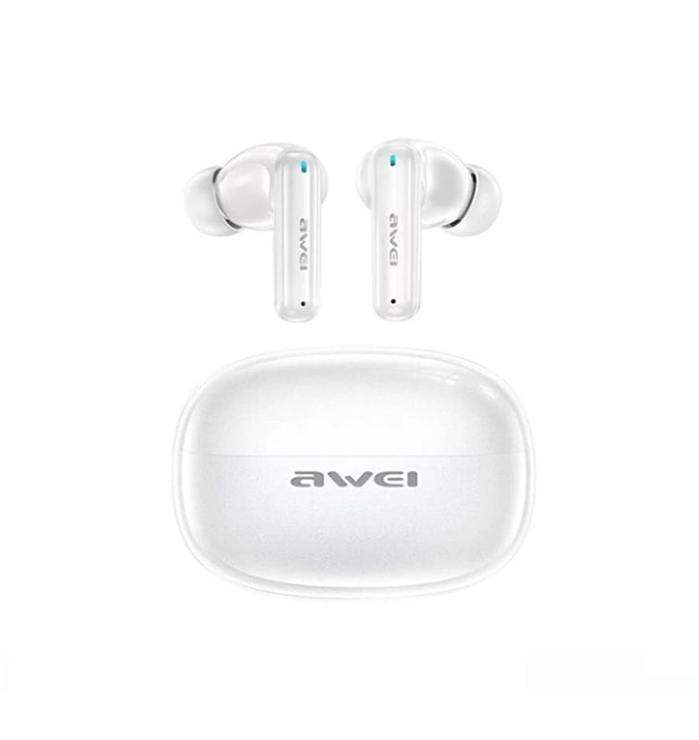AWEI T92 ANC Pro TWS Wireless Earbuds bluetooth Earphones -52dB ANC ENC Noise Reduction Large-size Composite Diaphragm Sterso Sound Field 20H Battery Life Portable Earphone