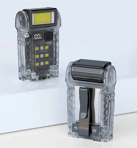 Multifunctional Work Light USB-C Rechargeable Outdoor Tourch Portable COB+LED Powerful Flashlight for Camping Fishing Walking