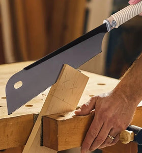 2PCS Pull Saw Set 24inch Double-Edge Saw 10/18 TPI 20inch Single-Edge Saw 14 TPI SK5 Steel Blades for Carpentry DIY Woodworking