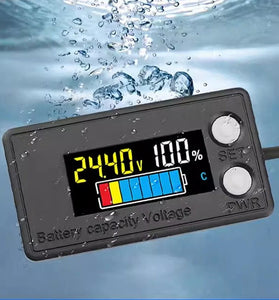 DC7-100V Waterproof LCD Digital Battery Capacity Indicator Intelligent Voltmeter Car Motorcycle Voltage Meter Battery Tester