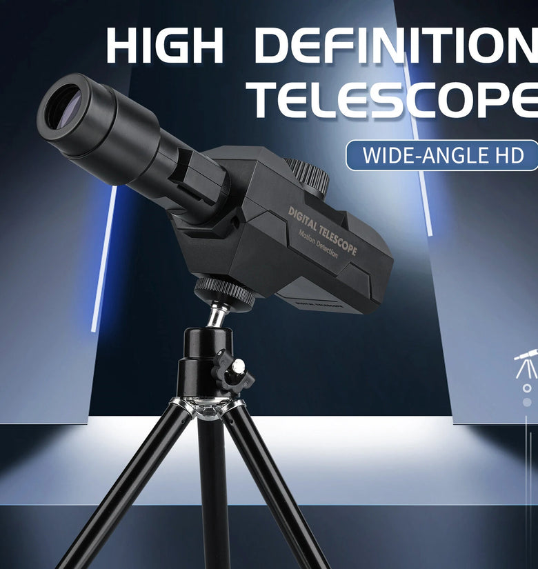 70X WIFI Digital Telescope With Metal Tripod Rechargeable Wireless Monocular Scope Support Android IOS For Taking Picture Video