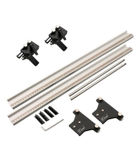 Wnew Track Saw Circular Saw Parallel Rail Guide System for Repeatable Cuts Woodworking Track Saw Guide Rail Joining Set for Makita Festool Guide Rail