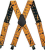 5cm Elastic Ruler Men's Suspender 4 Clips X-shaped Adjustable Casual Trousers Strap for Work Construction Tailoring