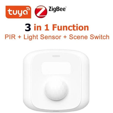 Tuya Wifi Zigbe Mini Sensor Body PIR Sensor With Light Sensor Scene Switch Function Smart Life App Support Alexa Google Home