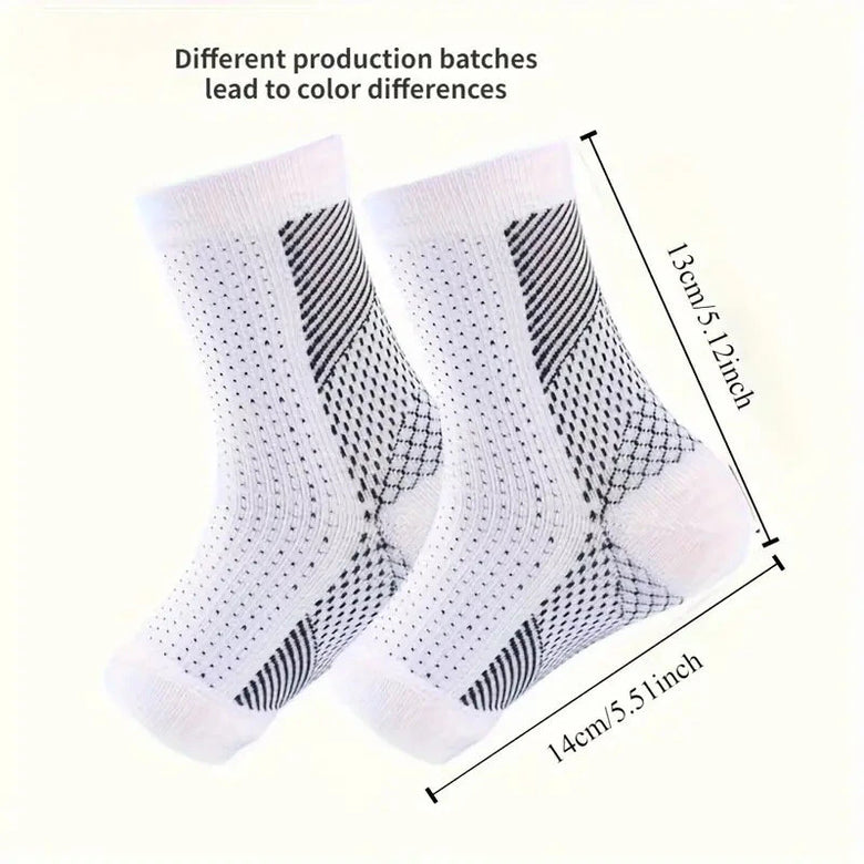 1 Pair Neuropathy Compression Socks for Pain Relief Plantar Fasciitis Ankle Brace for Women and Men,Full Open Toe Compression Sockliner Outdoor Sports Fitness Sweat Absorbent Breathable