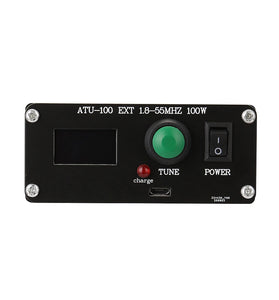 ATU-100 Mini Automatic Antenna Tuner Shortwave 1.8-55Mhz 100W Metal Accessories Assembled With Case