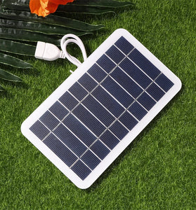 5V 400mA Solar Panel 2W High Power USB Solar Panel Outdoor Waterproof Solar Power Bank Battery Solar Charger for Mobile Phone