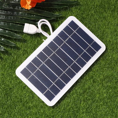 5V 400mA Solar Panel 2W High Power USB Solar Panel Outdoor Waterproof Solar Power Bank Battery Solar Charger for Mobile Phone