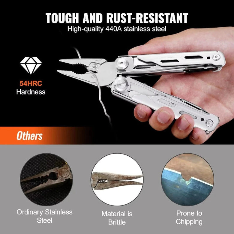 28 in 1 Outdoor Multifunctional Plier Tool Stainless Steel Professional Folding Screwdriver Camping Tactical Multi-purpose Knife