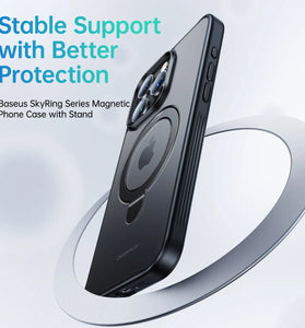 Baseus SkyRing Series Magnetic Phone Case with Stand for iPhone 15 15 Plus 15 Pro 15 Pro Max