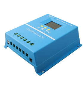 60A/70A/80A/90A/100A Solar Charger Controller 12V 24V 36V 48V Solar Panel Battery Intelligent Regulator for Lead-acid/Lithium