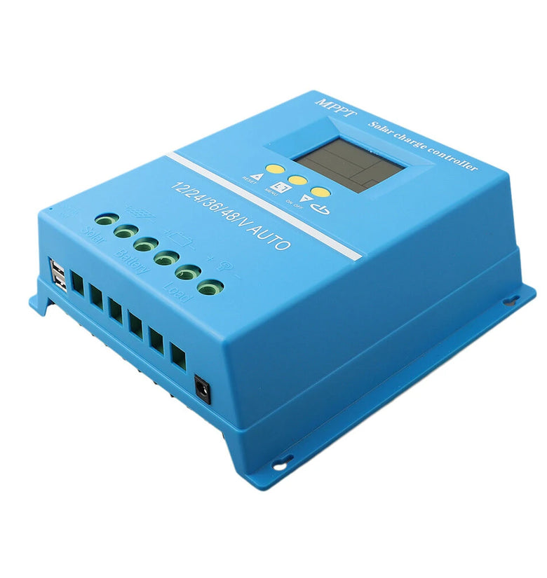 60A/70A/80A/90A/100A Solar Charger Controller 12V 24V 36V 48V Solar Panel Battery Intelligent Regulator for Lead-acid/Lithium