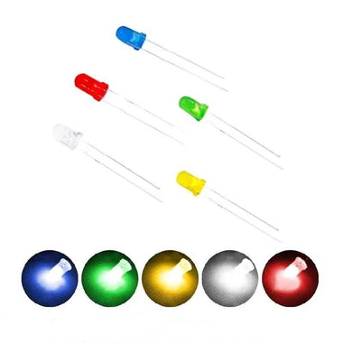1000PCS 5 Colors 5mm LED Lamp Bead Bubble LED F5 Red Green Yellow Blue White Straight Into The Whole Pack F5 LED