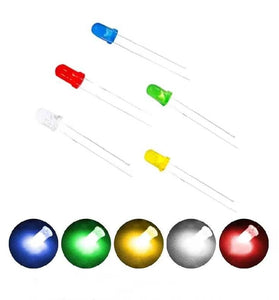 1000PCS 5 Colors 5mm LED Lamp Bead Bubble LED F5 Red Green Yellow Blue White Straight Into The Whole Pack F5 LED